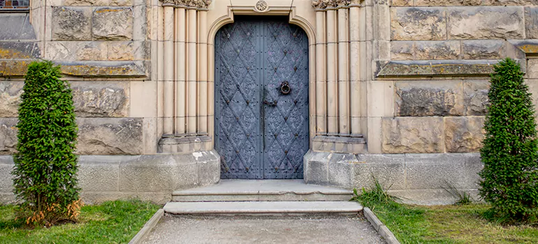 Traditional Double Front Doors in Markham, Ontario