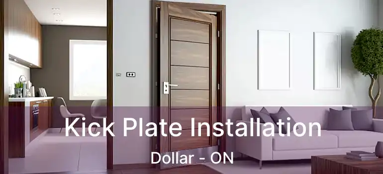  Kick Plate Installation Dollar - ON