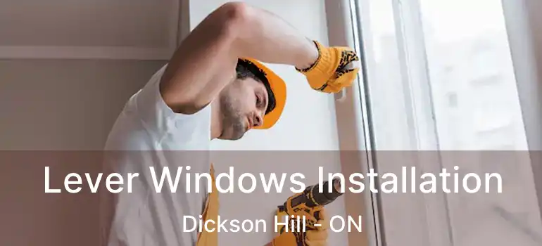  Lever Windows Installation Dickson Hill - ON