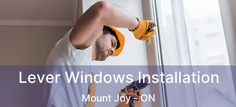  Lever Windows Installation Mount Joy - ON
