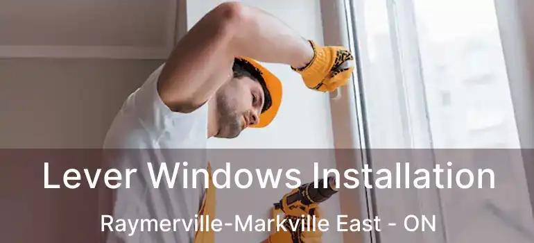  Lever Windows Installation Raymerville-Markville East - ON