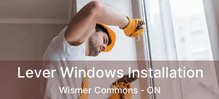  Lever Windows Installation Wismer Commons - ON