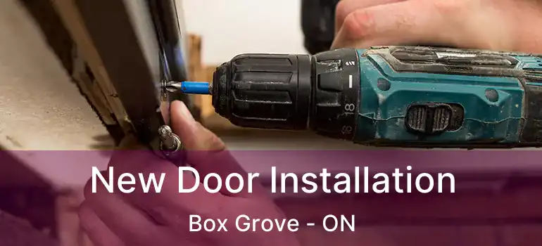  New Door Installation Box Grove - ON