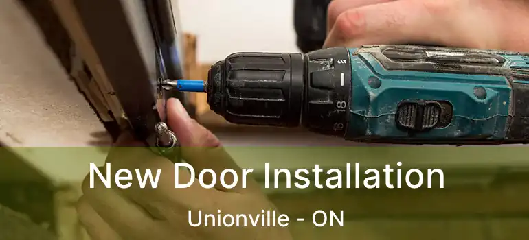  New Door Installation Unionville - ON