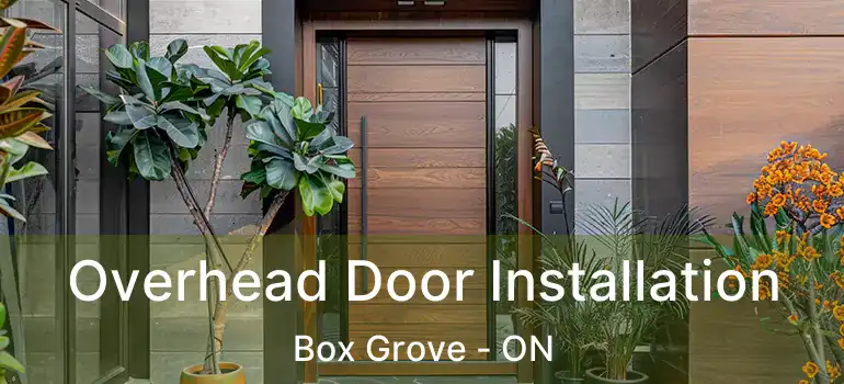  Overhead Door Installation Box Grove - ON