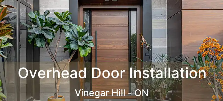  Overhead Door Installation Vinegar Hill - ON
