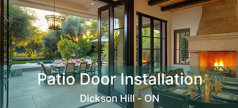  Patio Door Installation Dickson Hill - ON