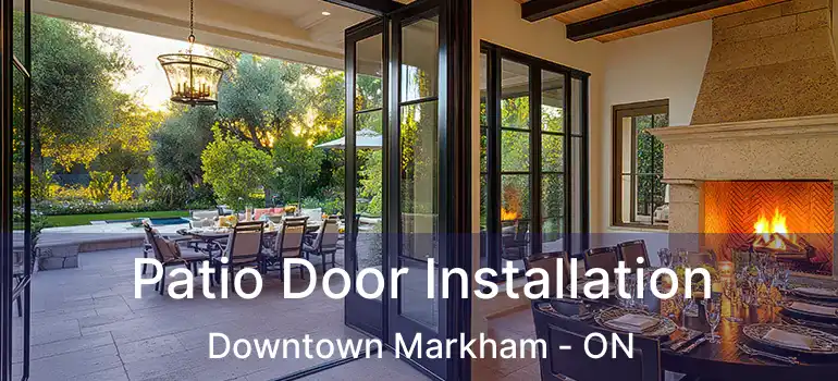 Patio Door Installation Downtown Markham - ON
