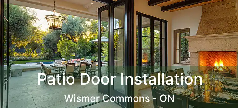  Patio Door Installation Wismer Commons - ON