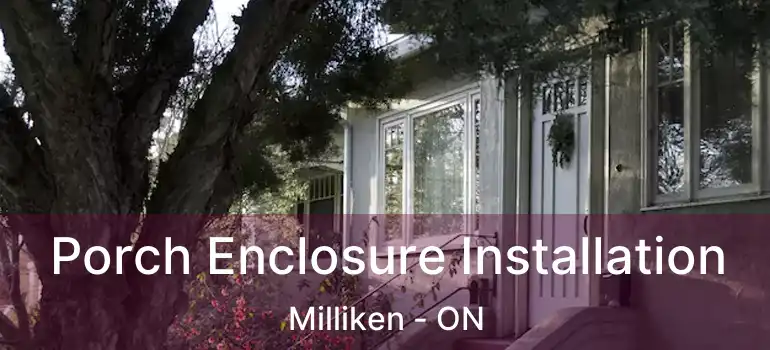  Porch Enclosure Installation Milliken - ON
