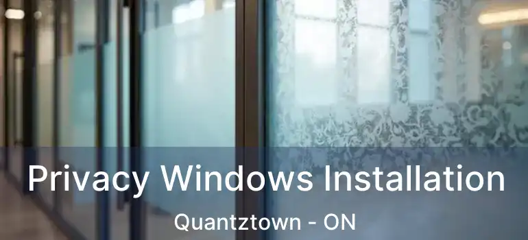  Privacy Windows Installation Quantztown - ON