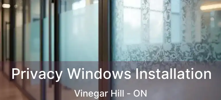  Privacy Windows Installation Vinegar Hill - ON
