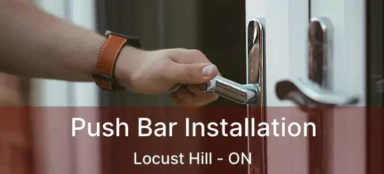  Push Bar Installation Locust Hill - ON