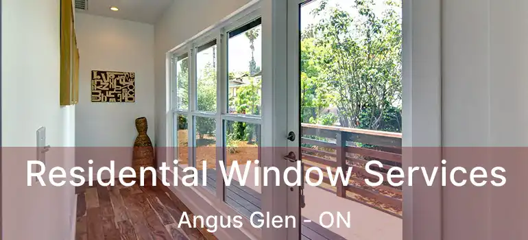  Residential Window Services Angus Glen - ON