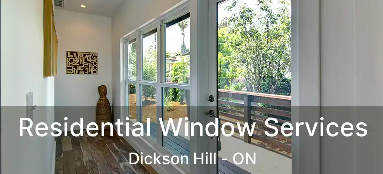  Residential Window Services Dickson Hill - ON