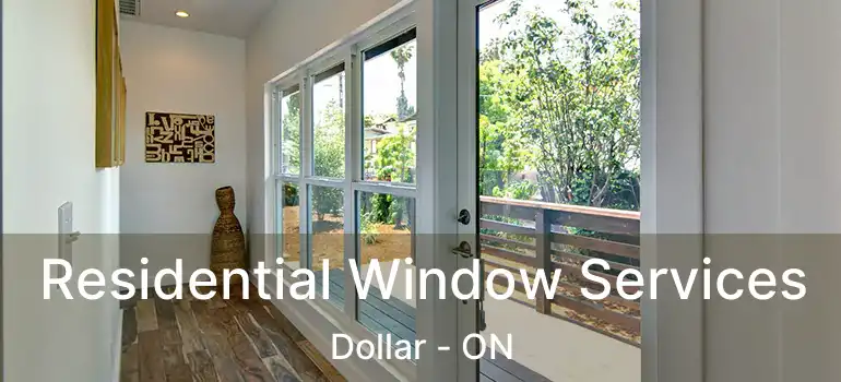  Residential Window Services Dollar - ON