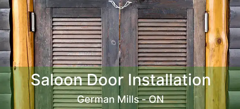  Saloon Door Installation German Mills - ON