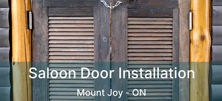  Saloon Door Installation Mount Joy - ON