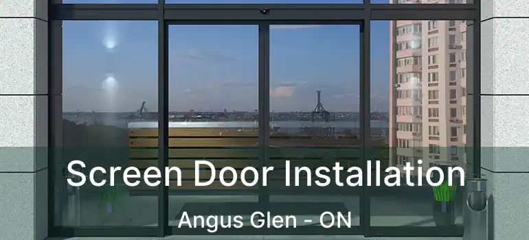 Screen Door Installation Angus Glen - ON