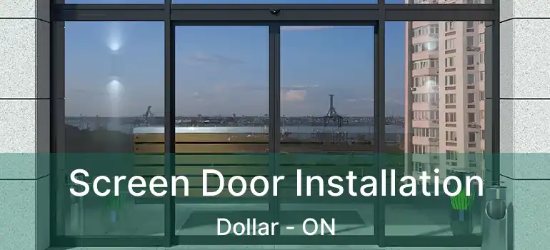 Screen Door Installation Dollar - ON