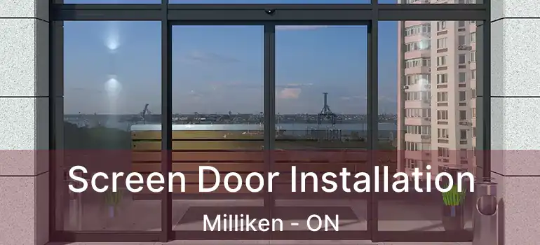  Screen Door Installation Milliken - ON