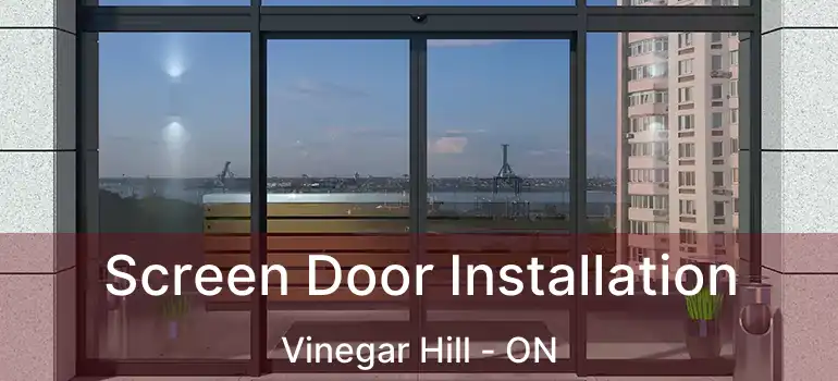  Screen Door Installation Vinegar Hill - ON