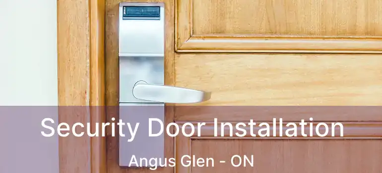  Security Door Installation Angus Glen - ON