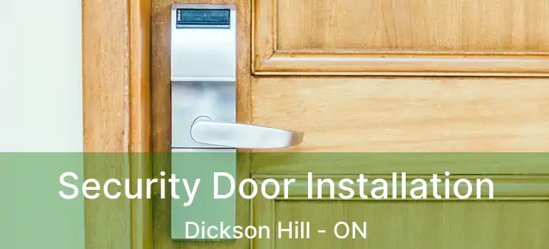  Security Door Installation Dickson Hill - ON