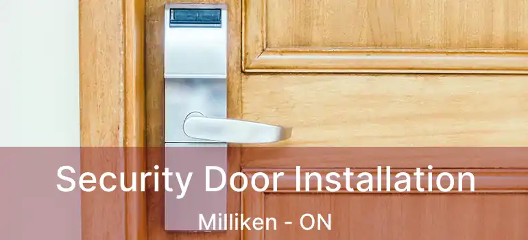  Security Door Installation Milliken - ON