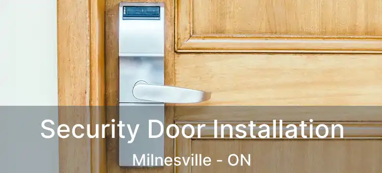  Security Door Installation Milnesville - ON