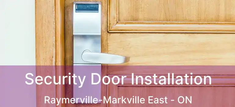  Security Door Installation Raymerville-Markville East - ON