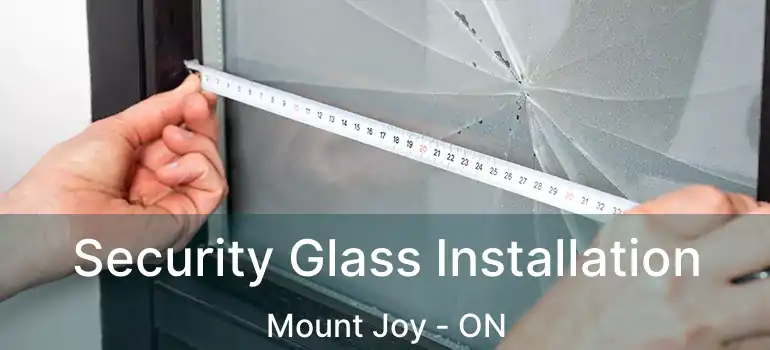  Security Glass Installation Mount Joy - ON