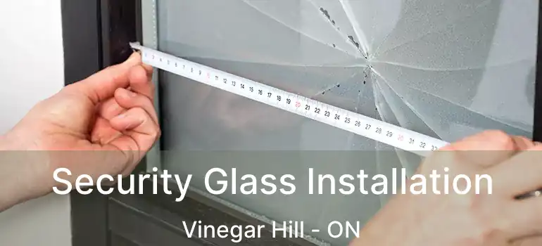  Security Glass Installation Vinegar Hill - ON