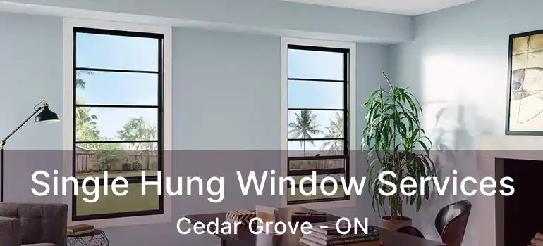  Single Hung Window Services Cedar Grove - ON