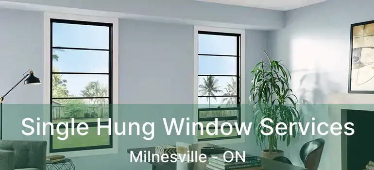  Single Hung Window Services Milnesville - ON