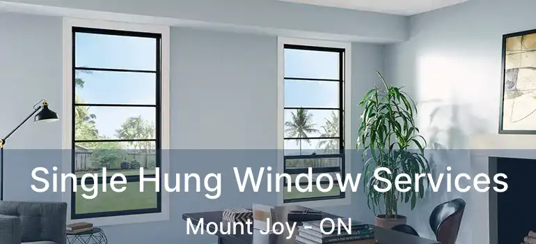  Single Hung Window Services Mount Joy - ON