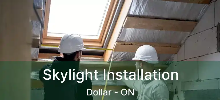  Skylight Installation Dollar - ON