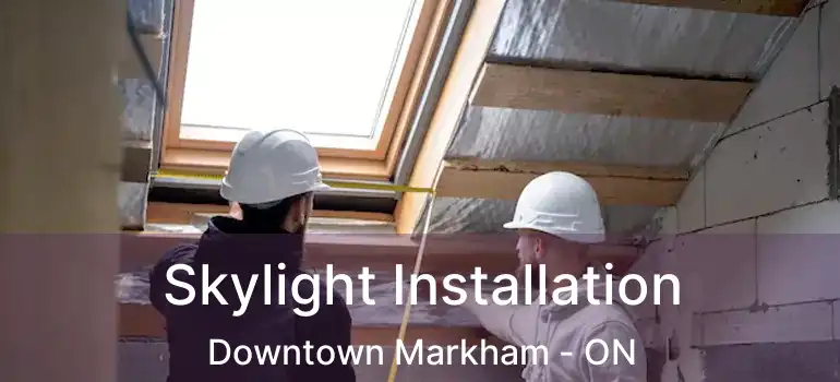  Skylight Installation Downtown Markham - ON