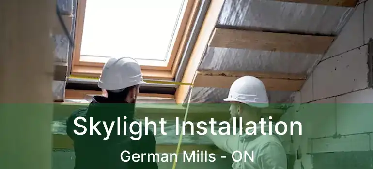  Skylight Installation German Mills - ON