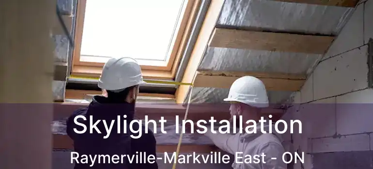  Skylight Installation Raymerville-Markville East - ON