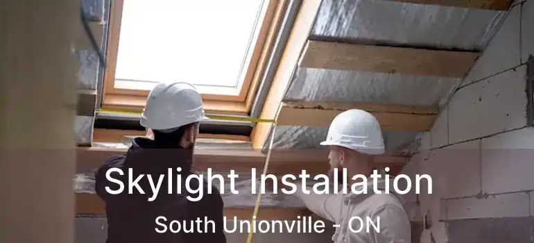  Skylight Installation South Unionville - ON