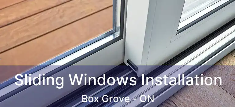  Sliding Windows Installation Box Grove - ON