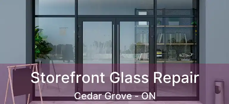  Storefront Glass Repair Cedar Grove - ON