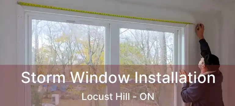  Storm Window Installation Locust Hill - ON
