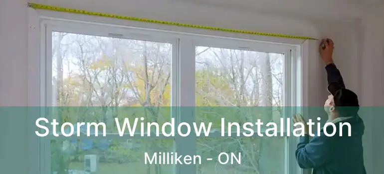  Storm Window Installation Milliken - ON