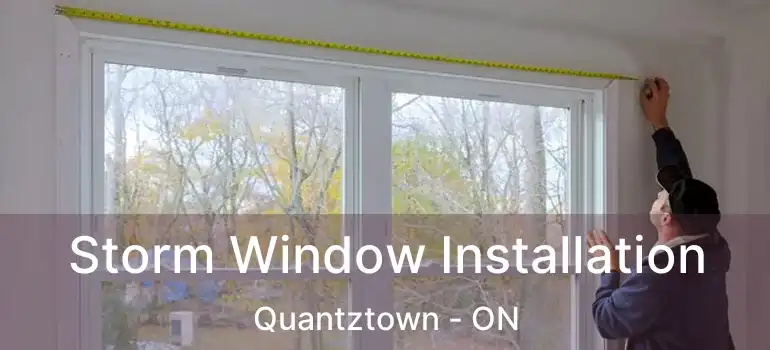  Storm Window Installation Quantztown - ON