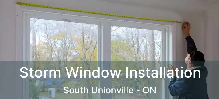  Storm Window Installation South Unionville - ON