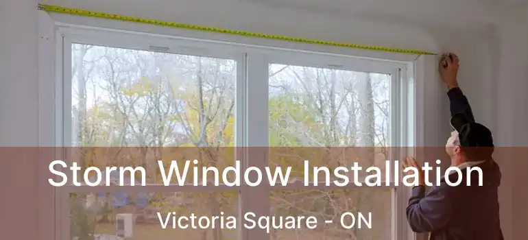  Storm Window Installation Victoria Square - ON