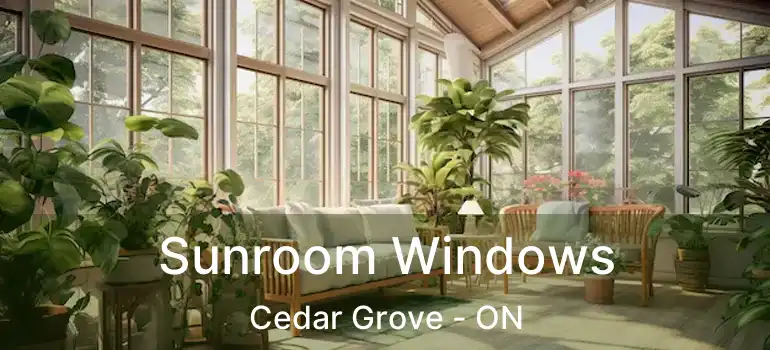  Sunroom Windows Cedar Grove - ON