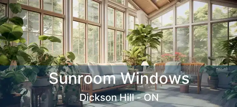  Sunroom Windows Dickson Hill - ON